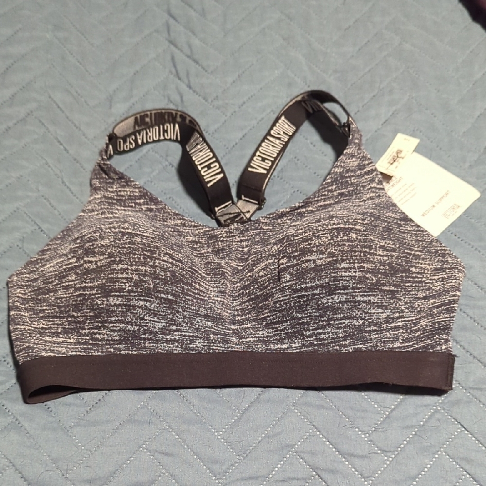 Victoria's Secret Sport Bra - Black and Gray 34B